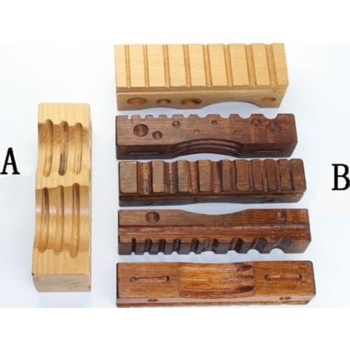 1PCS High Hardness Timber Jewelry Wood Forming Block Grooved Channels Spheres Wooden Cuboid Jewelry Making Tool