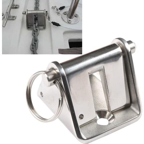 1pc Mizugiwa 316 Stainless Steel Marine Chain Stopper 53.5 w X 59mm L Anchor Chain Stop Protect Windlass Marine Hardware