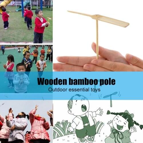 10pcs Bamboo Dragonfly Flying Toys Hand Rub Propeller Flying Fairy Toy for Kids Wooden handmade Bamboo dragonfly flying toy