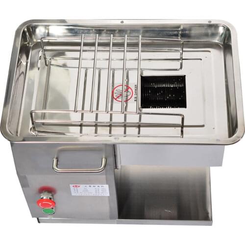 110V/220V Desktop Meat Slicer Stainless Steel Meat Grinder Food Processor Meat Cutting Machine Meat Cutter QX