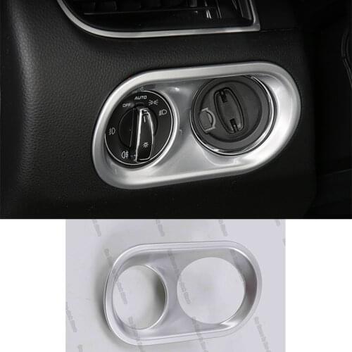 Lsrtw2017 carbon fiber car headlight adjuster trims for porsche macan 2014 2015 2016 2017 2018 2019