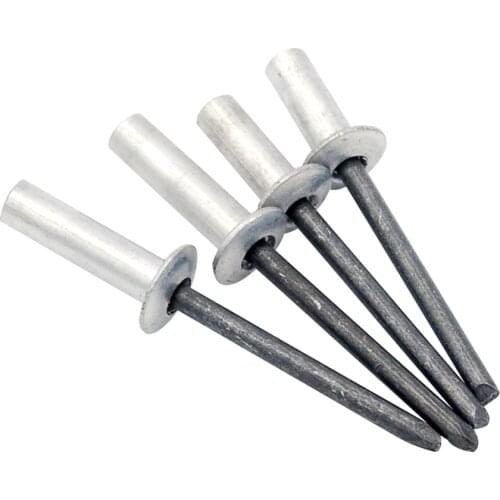 DIN 15973 100pcs M3.2/M4/M4.8/M5 Aluminum Round head Closed End Blind Rivet sealed blind rivet water air tightness rivets