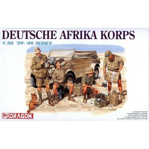 Dragon 6063 1/35 WWII German Afirca Corps Infantry (4 Figures) 2019