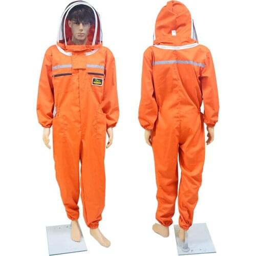 Beekeeping Suit with Fencing Veil Bee Farm Ventilated Professional Anti Bee Protective Suit Beekeeper Gear
