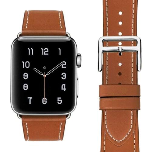 Leather strap For Apple watch band 44mm 40mm 38mm 42mm iWatch Single tour bracelet Apple watch series 5 4 3 se 6