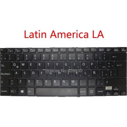 Laptop LA Keyboard For SONY For VAIO SVF14A SVF14A15CLB SVF14A16CLB 9Z.NABBQ.01E 149238461LA AEGD5L010103A Latin America new