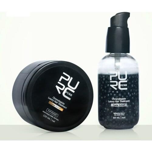 PURC New arrivals Caviar Extract Chronologiste Luxury Hair Treatment Set Make Hair More Soft / Smooth / Shine Best hair care set