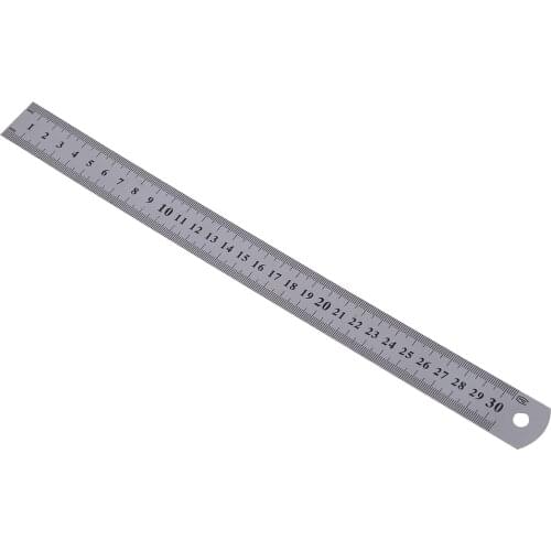 PPYY NEW -Stainless Steel Ruler Measure Metric Function 30cm 12Inch