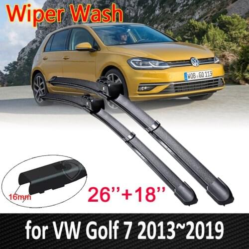 For Volkswagen VW Golf 7 MK7 2013~2019 Car Wiper Blade Windscreen Windshield Window Wipers Car Goods 2014 2015 2016 2017 2018