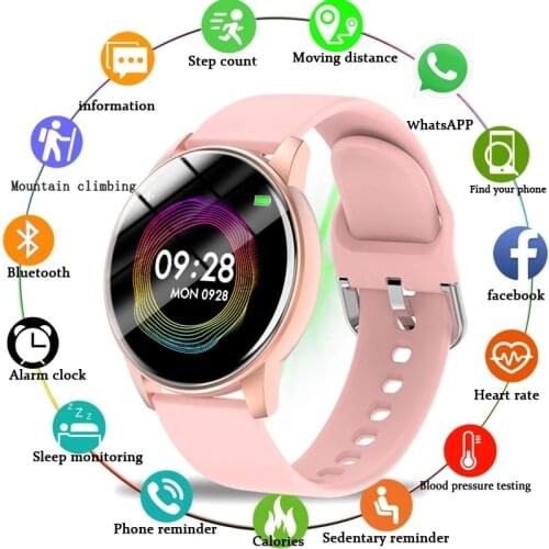 LIGE New Smart Watch Women Men Smart watch For Android IOS Electronics Smart Clock Fitness Tracker Silicone Strap Smart-Watch