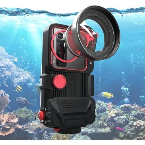 Diving Moblie Phone Housing For Galaxy S21 S21+ S21 Ultra Note 20+ A50 A60 Diy Bluetooth Waterproof Phone Case With Vacuum Pump