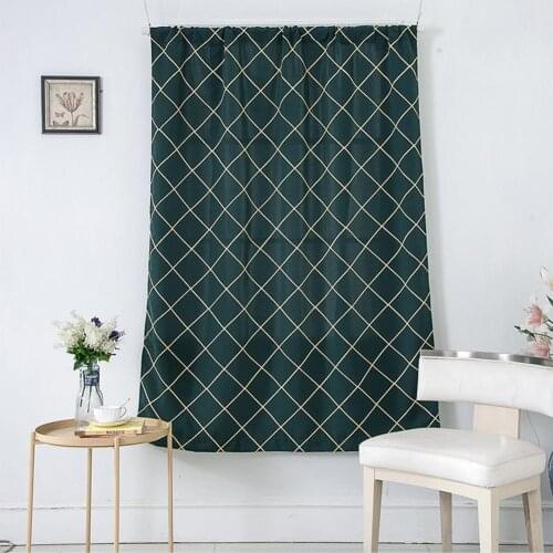 Living Room Curtain Decorative Waterproof Polyester Geometric Embroidery Pattern Window Drape Home Decor Accessories Supplies