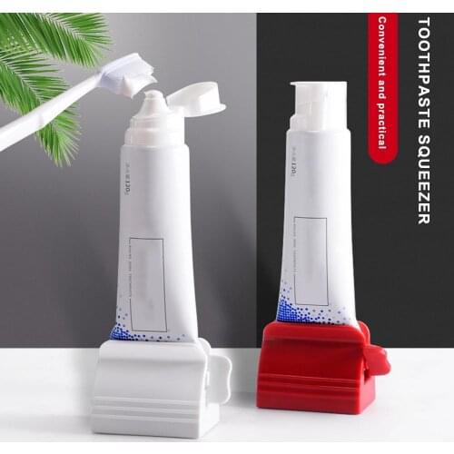 1Pcs Multifunction Toothpaste Tube Squeezer Squeezer Toothpaste Easy Portable Plastic Dispenser Bathroom accessories sets