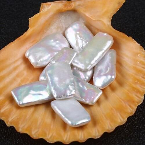 2021 Rectangle Shape 10-20mm Natural Pearl Loose Pearl