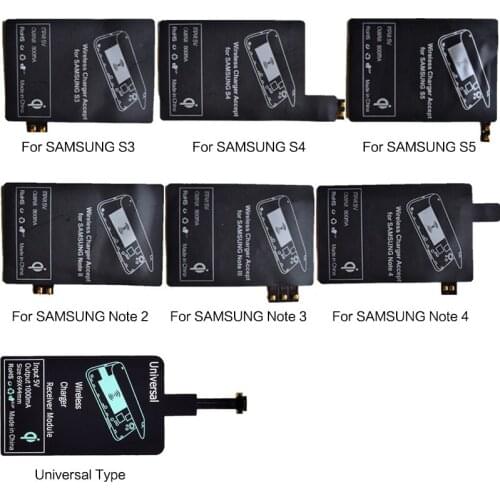 300pcs Qi Wireless Charger Receiver Charging Adapter Receptor Receiver Pad Coil For iphone S5 S4 S3 Note 2 Note 3 Note 4