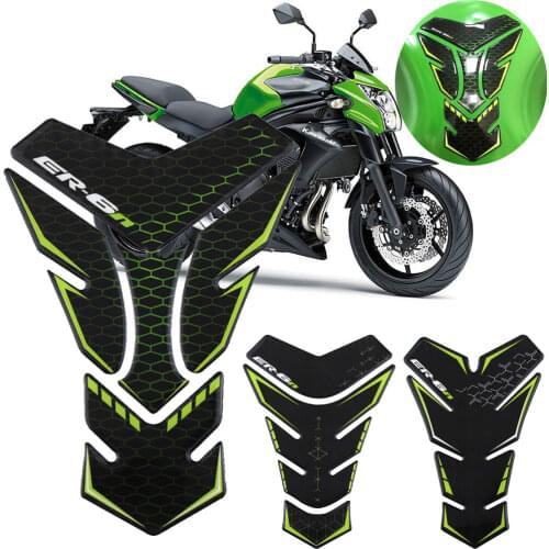 3D Motorcycle Gas Fuel Tank Protector Pad Cover Decal Stickers Case For Kawasaki ER6N ER-6N 2005 2006 2007 2008