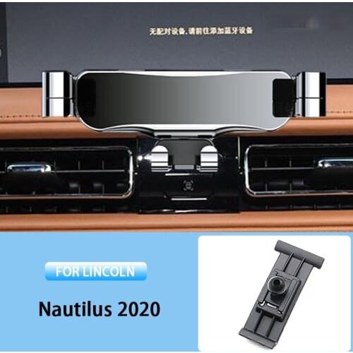 Car Mobile Phone Holder For Lincoln Nautilus 2020 Special Air Vent Mounts Stand GPS Gravity Navigation Bracket Car Accessories
