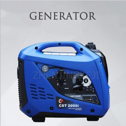 Gasoline Generator Digital Frequency Conversion 2KW Small Ultra-quiet 220V Portable Home Copper Wire Range Extender Power Tools