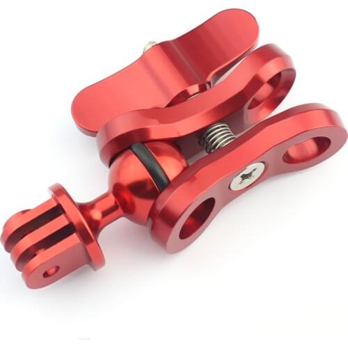 BGNing Ball Head Clip Tripod Mount Adapter Lamp Arm Bracket with Butterfly Clamp Clip for Gopro Action Camera Diving Photography