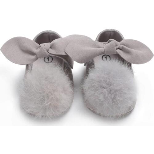 Baby Shoes Bow Small Ball Princess First Walkers Toddler Girls Sweet Cute Shoes