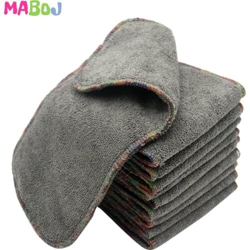 Baby Ecological Diapers Insert Absorbent Charcoal Microfiber Washable Reusable Eco-friendly Diaper Pocket Nappy Cover One Size