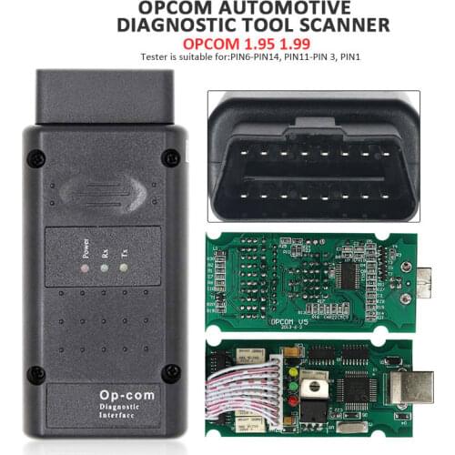 Vehemo V1.99 V1.95 USB Diagnostic Tool Car Scanner Car Useful Automotive OP-COM Interface Instrument Car Accessories for Opel