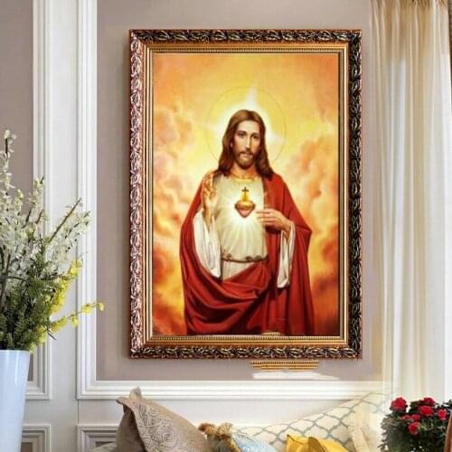Religion Jesus Christ Figure Canvas Art Paintings For Living Room Bedroom Posters And Prints Wall Poster Home Decor