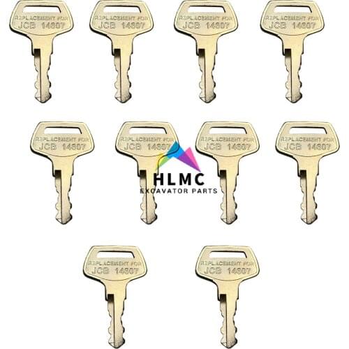 2PCS excavator 14607 ignition key for JCB