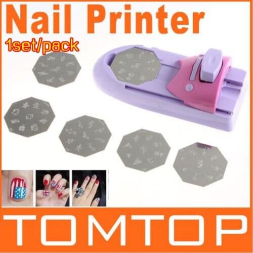 1set/pack DIY Pattern Printing Manicure Machine polish Stamper Tool Set Nail Art Printer Diy Color Acrylic Paint Tips