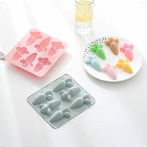 Easter Carrot Silicone Cake Mold Cupcake Pudding Cookie Muffin Ice Cube Soap DIY X4YD