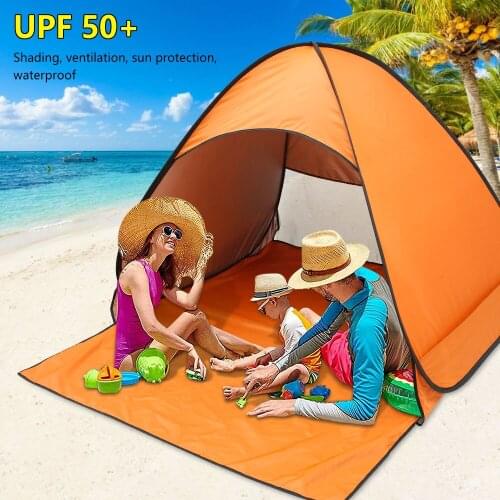 Portable Beach Tent Pop-up Tent Summer Sea Sun Shelters Garden Outdoor Camping BBQ Water-resistant Tent Outdoor Beach canopy