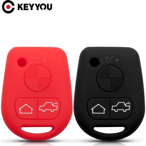 KEYYOU Replacement Silicone Key Case For BMW X3 X5 M3 530i 330i 330xi E31 E32 E34 E36 E38 E39 E46 Z3 Z4 E90 E60 3 Buttons Cover