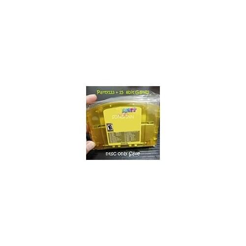 Super 18 in 1 Paty 123 + 15 8 bit Game for 64 bit Video Game Console US NTSC Version