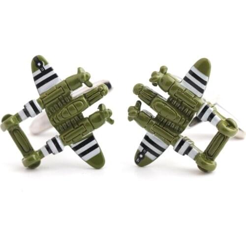 High-grade plane model spray printing cufflinks French men shirts cufflinks sleeve nail factory direct sale free shipping