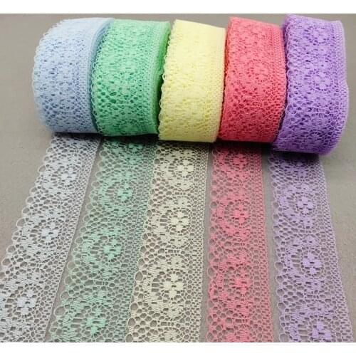 10 yards 40mm Width Lace Ribbon NON-Elastic ​Non-stretch Lace Trim DIY Sewing Garment Accessories Party Clothes Dress Decoration