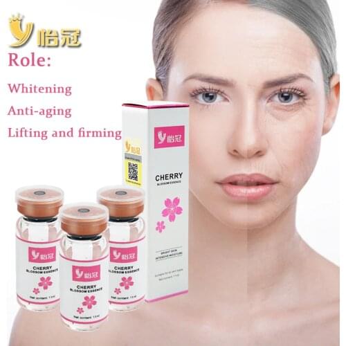 11ML Cherry Blossom Essence Moisturizing Hydrating Anti-wrinkle Anti-aging Shrink Pores Reduce Melanin Precipitation Whitening