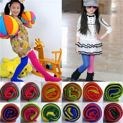 New High Quality Pantyhose Girls Autumn/Spring Tights Candy Colors Velvet Pantyhose Fashion Best Sale 2Pcs