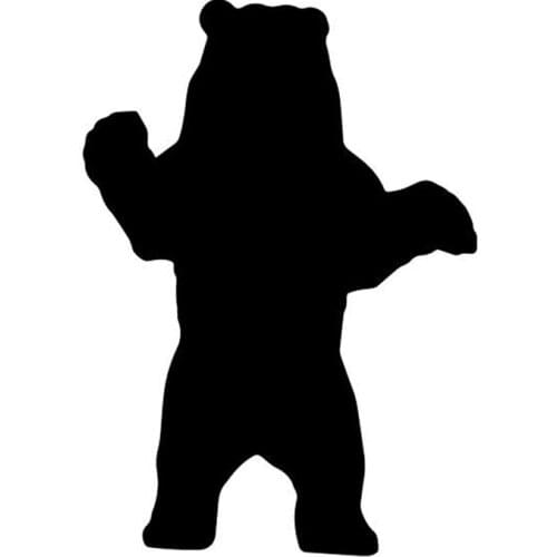 Car Sticker Ferocious Black Bear Bumper Pattern PVC Decal Decoration Car Sticker Creative Waterproof Black/white,15cm*11cm