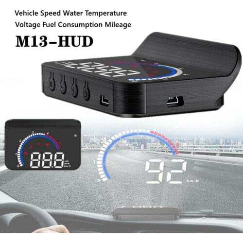 OBD HUD M13 Car Head-up Display Auto Electronics Hud Windshield Projector Speed Water Temperature Display