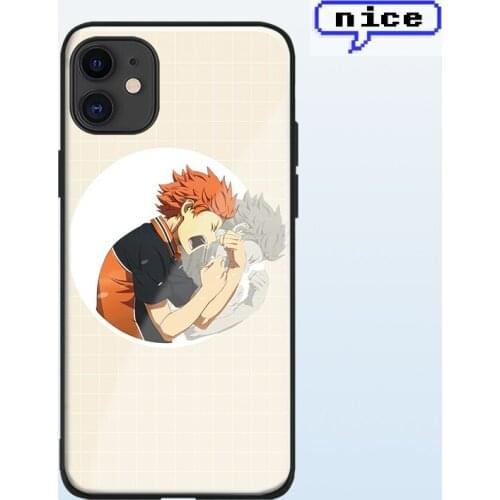 Hinata Shouyou Haikyuu Anime cover FOR iPhone SE 6s 7 8 x xr xs 11 pro max Samsung s note 10 20 plus glass phone case shell