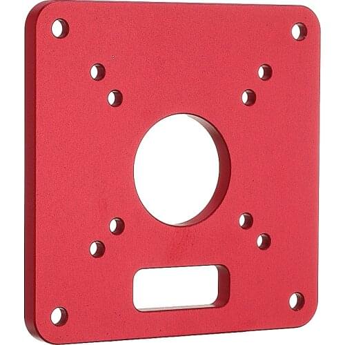 Woodworking 120x120mm Aluminum Alloy Router Table Insert Plate Mounting Base Plate for MAKITA RT0700C WORX Aoben
