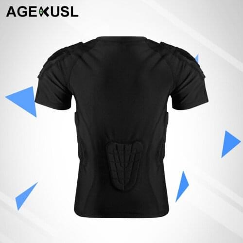 TWTOPSE Kids Boy Padded Compression Shirt Chest Rib Protector For Football Basketball Paintball Cycling MTB Bike Bicycle Jerseys