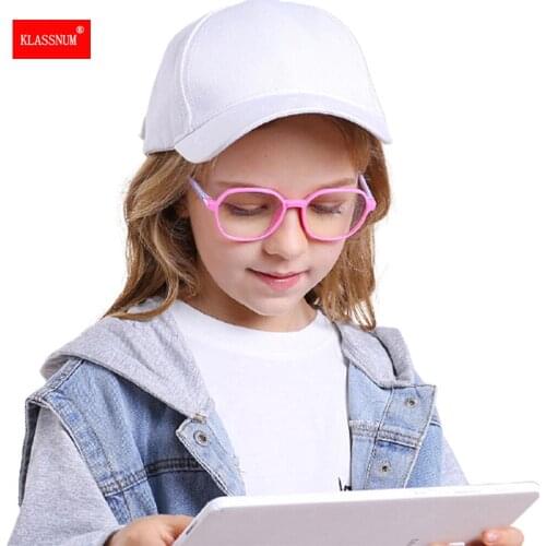 Anti blue Light Kids Glasses Children Square Optical Frame Eyeware Boy Girls Computer Eyeglasses UV400 Eye Protection Goggles