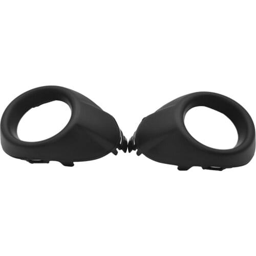 For Ford Focus 3 III 2012-2014 Front Bumper Fog Light Cover Bezels Housing Trim-Black