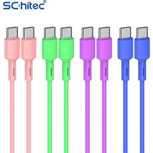 Schitec USB Type C Cable Fast Charging Type C Super Charger Data Charge USB Cable For Samsung Huawei Xiaomi Android USB Cable