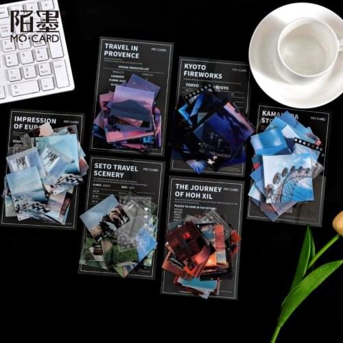 JIANWU 45 Sheets Wonderful Journey In Dream Series Stickers Creative Retro Art PET DIY Diary Sticker Decoration School Supplies