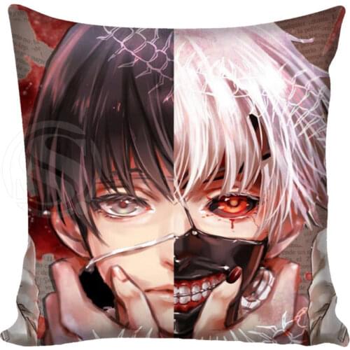 G0309 New Boutiqu Nice Tokyo Ghoul Japan anime Pillowcases zipper Custom Pillow Case 40x40cm