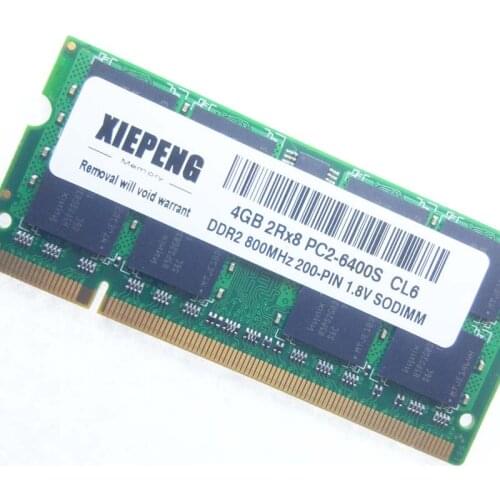 4GB 2Rx8 PC2-6400S 800MHz DDR2 8gb 800 MHz Laptop Memory 4G pc2 6400 Notebook 200-PIN SODIMM RAM