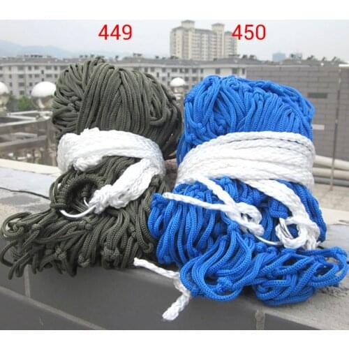 Outdoor 9-strand Nylon Rope Hammock Indoor Mesh Hammock Portable Simple Hammock Swing Chair