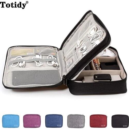 Shockproof Gadget Cable Organizer Storage Bag Travel USB Charger Power Digitals Kit Bag Electronic Accessories Cable Pouch Case